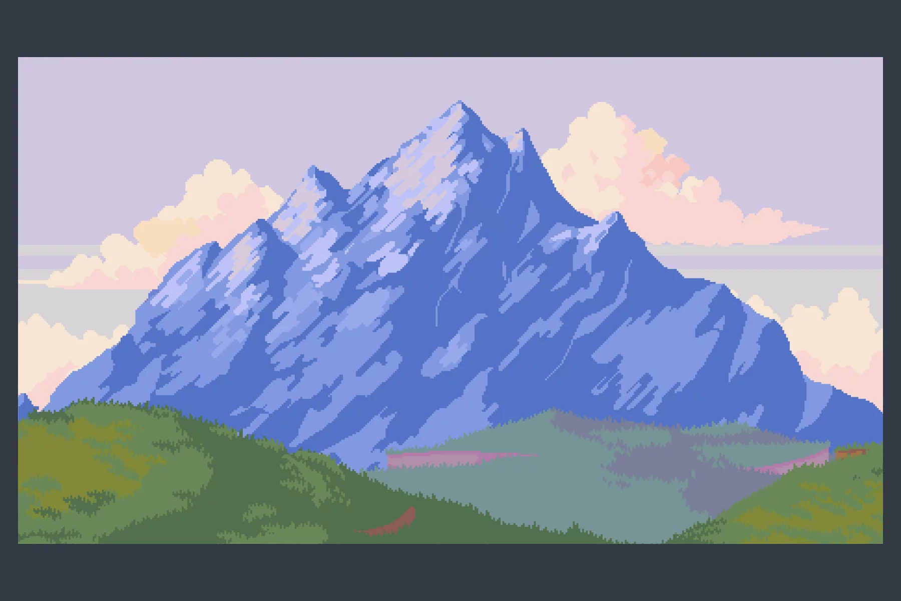 Mountain Backgrounds Pixel Art
