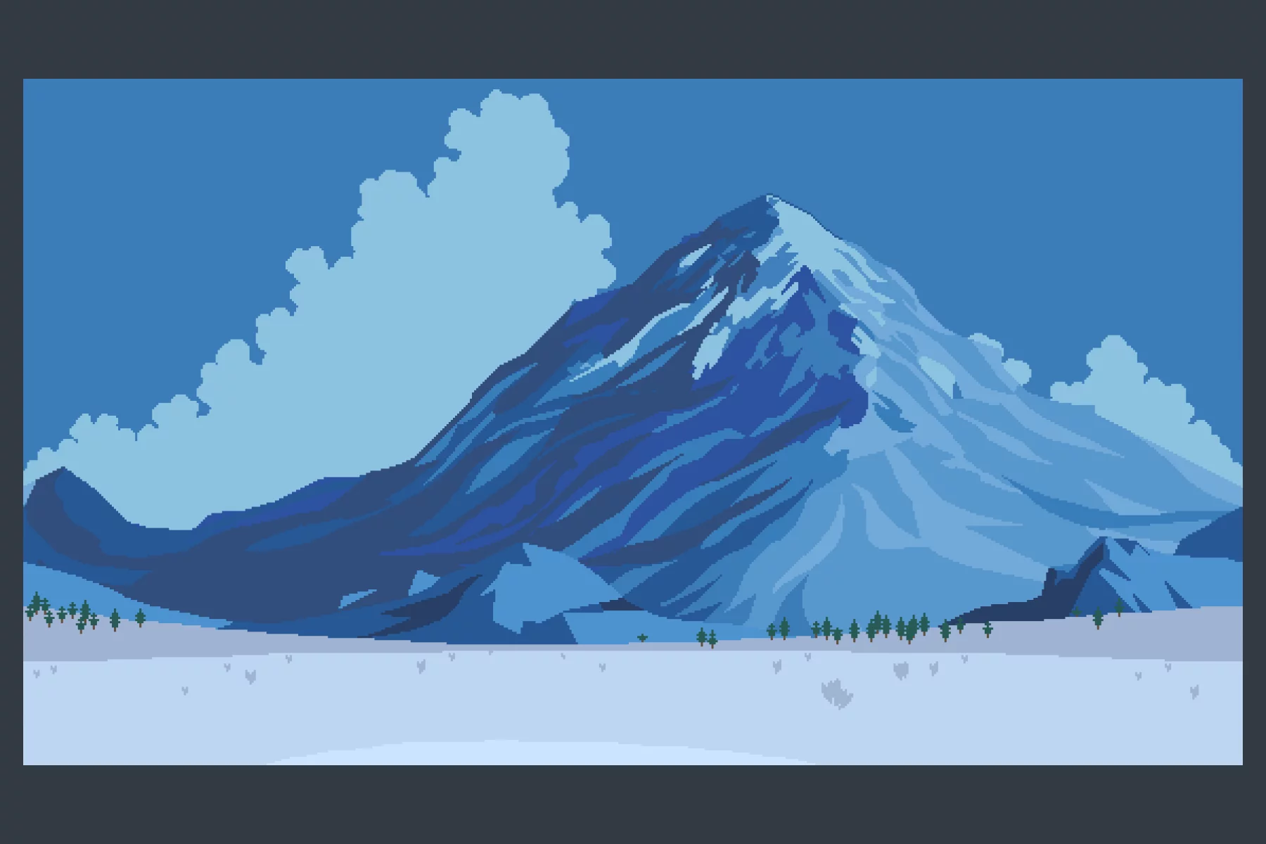 Mountain Backgrounds Pixel Art