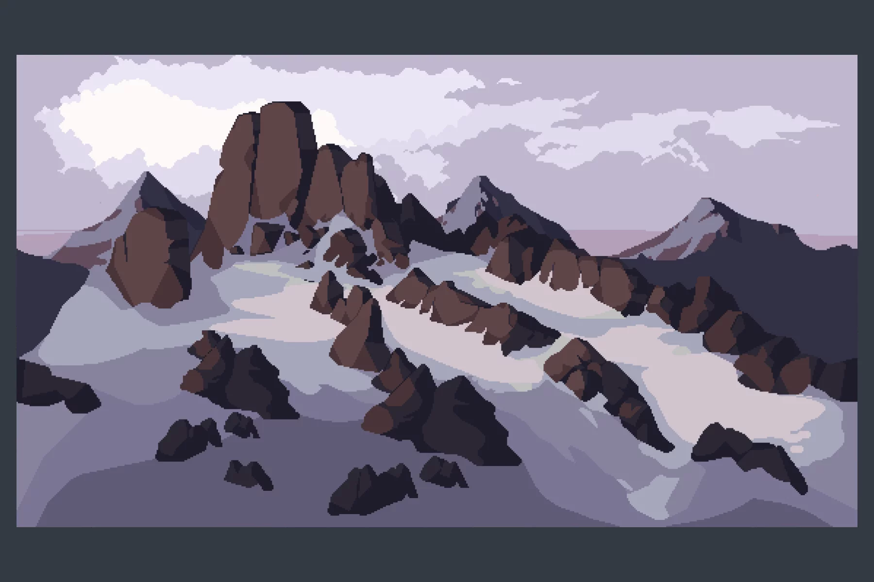 Mountain Backgrounds Pixel Art