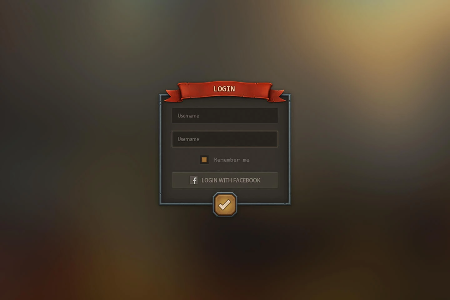 Dark Age UI for Mobile Games
