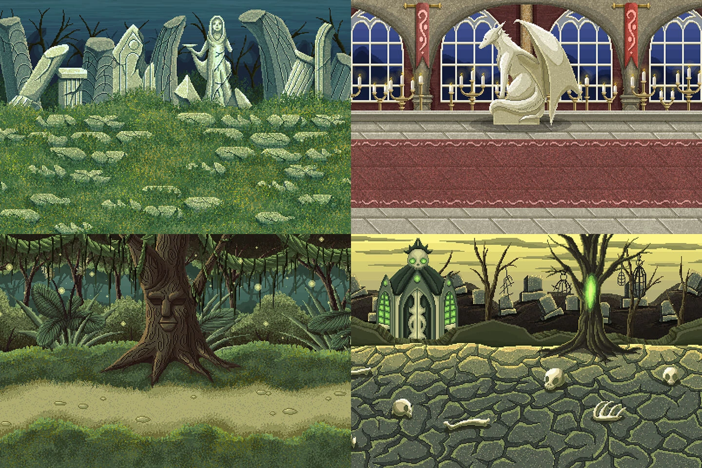 Pixel Art Fantasy 2D Battlegrounds