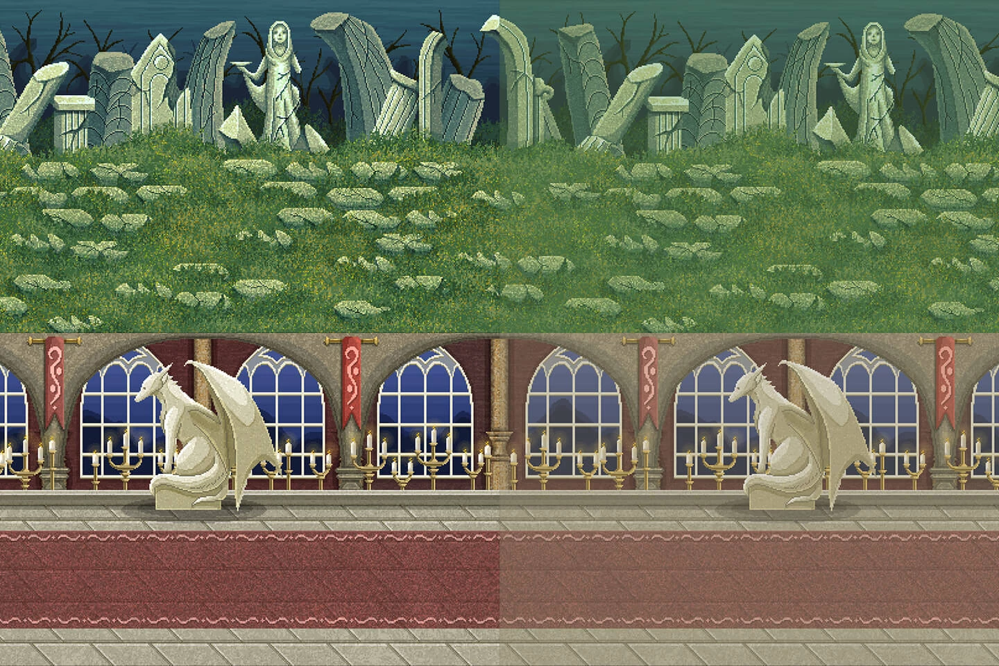 Pixel Art Fantasy 2D Battlegrounds