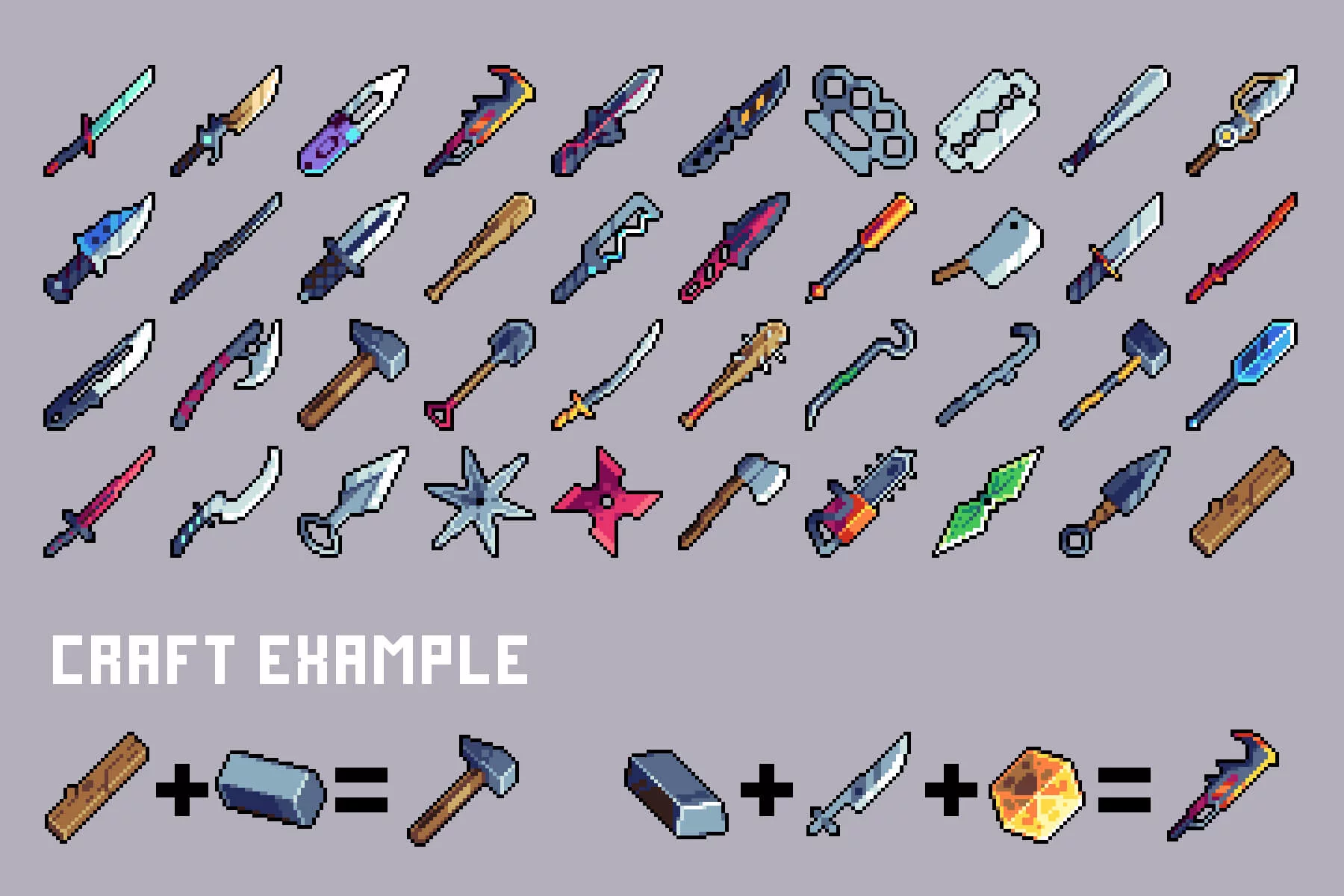 Melee Weapon 32×32 Icons
