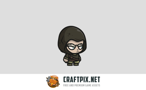 Elf Archer Chibi Game Sprites