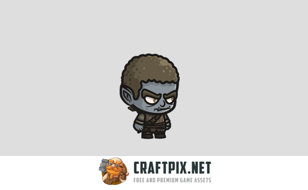 Orc Archer Chibi Character Sprites
