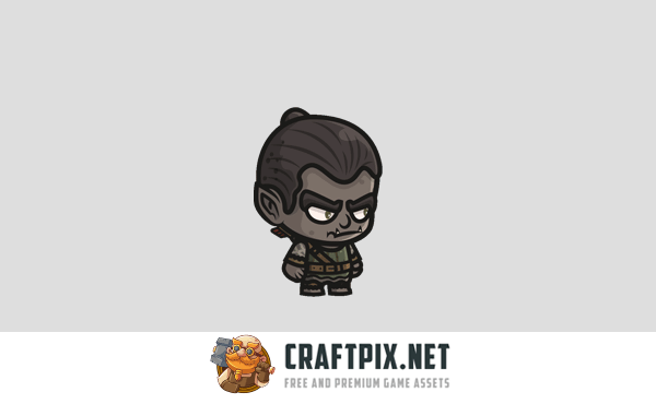 Orc Archer Chibi Character Sprites