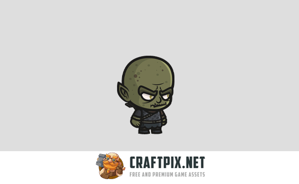 Orc Archer Chibi Character Sprites