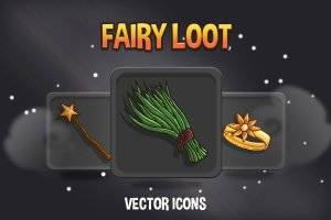 Fairy Loot游戏图标包：魔法世界素材集