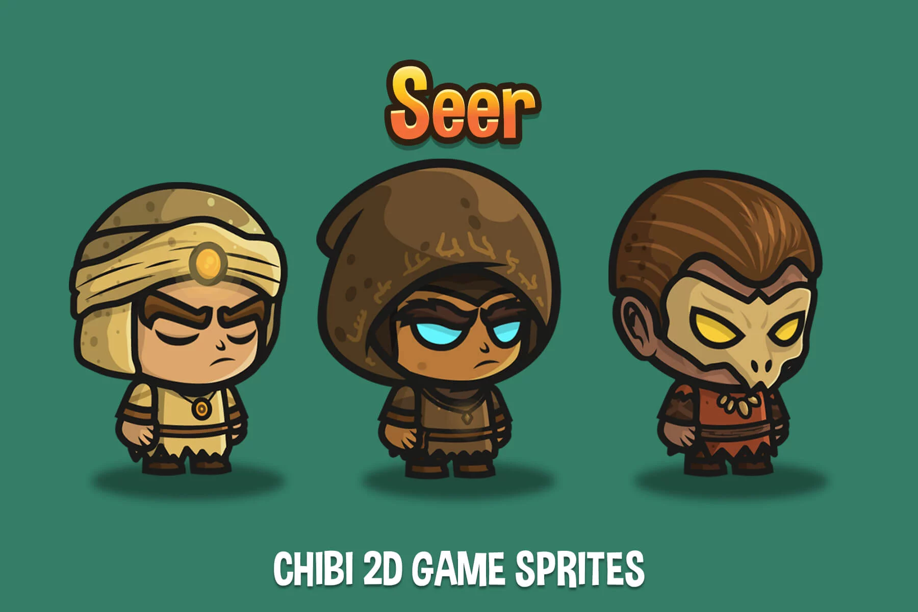 Seer Chibi Character Sprites