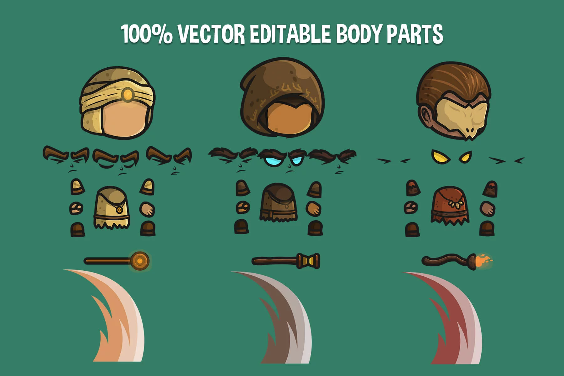 Seer Chibi Character Sprites