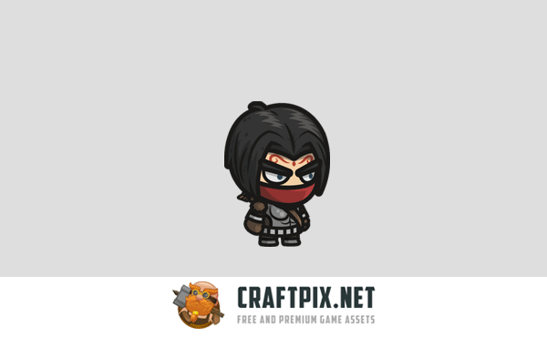 Archer, Barbarian, Mage Chibi 2D Game Sprites