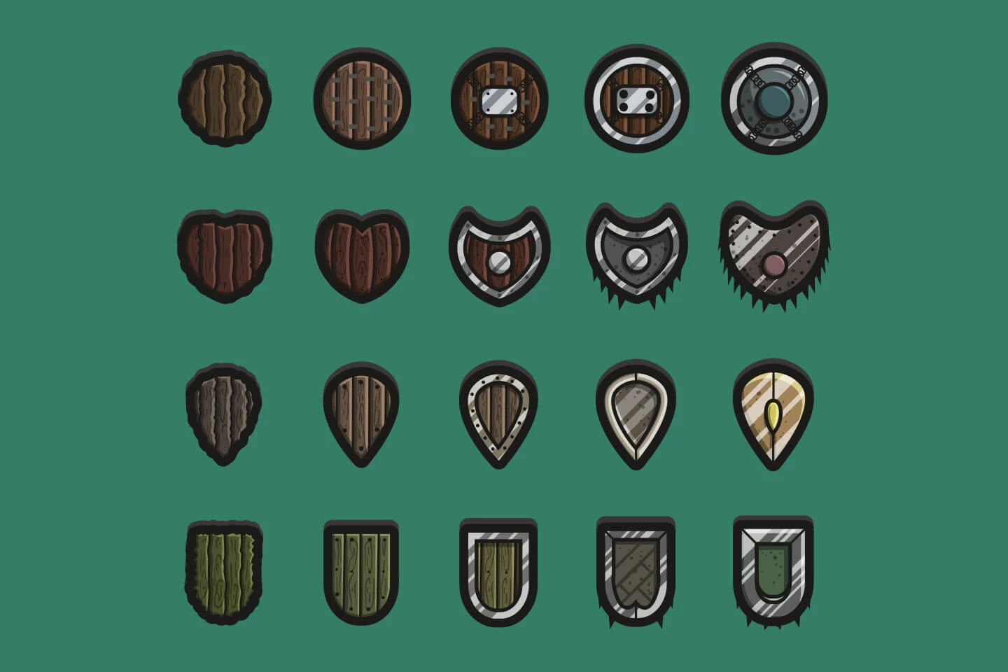 Shield 2D Game Assets Pack