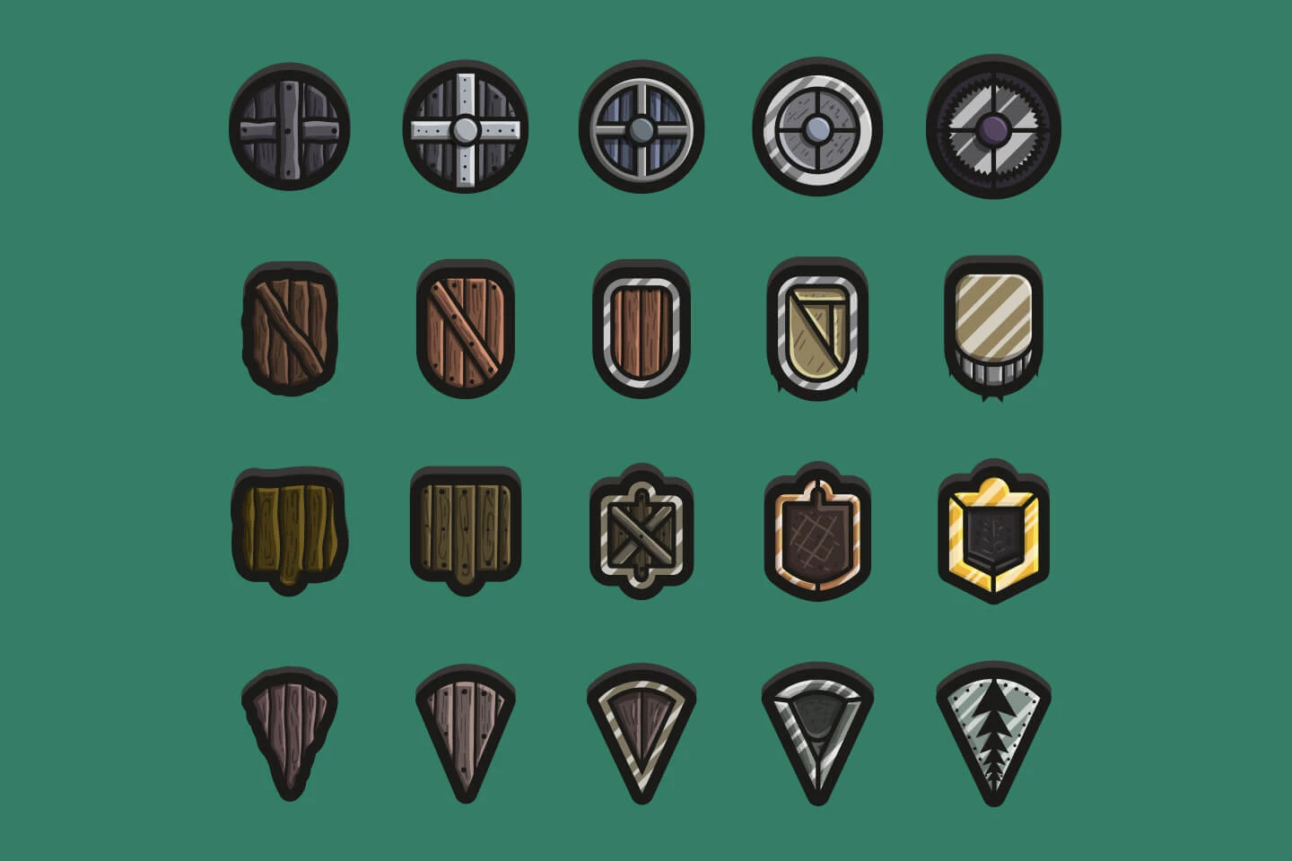 Shield 2D Game Assets Pack