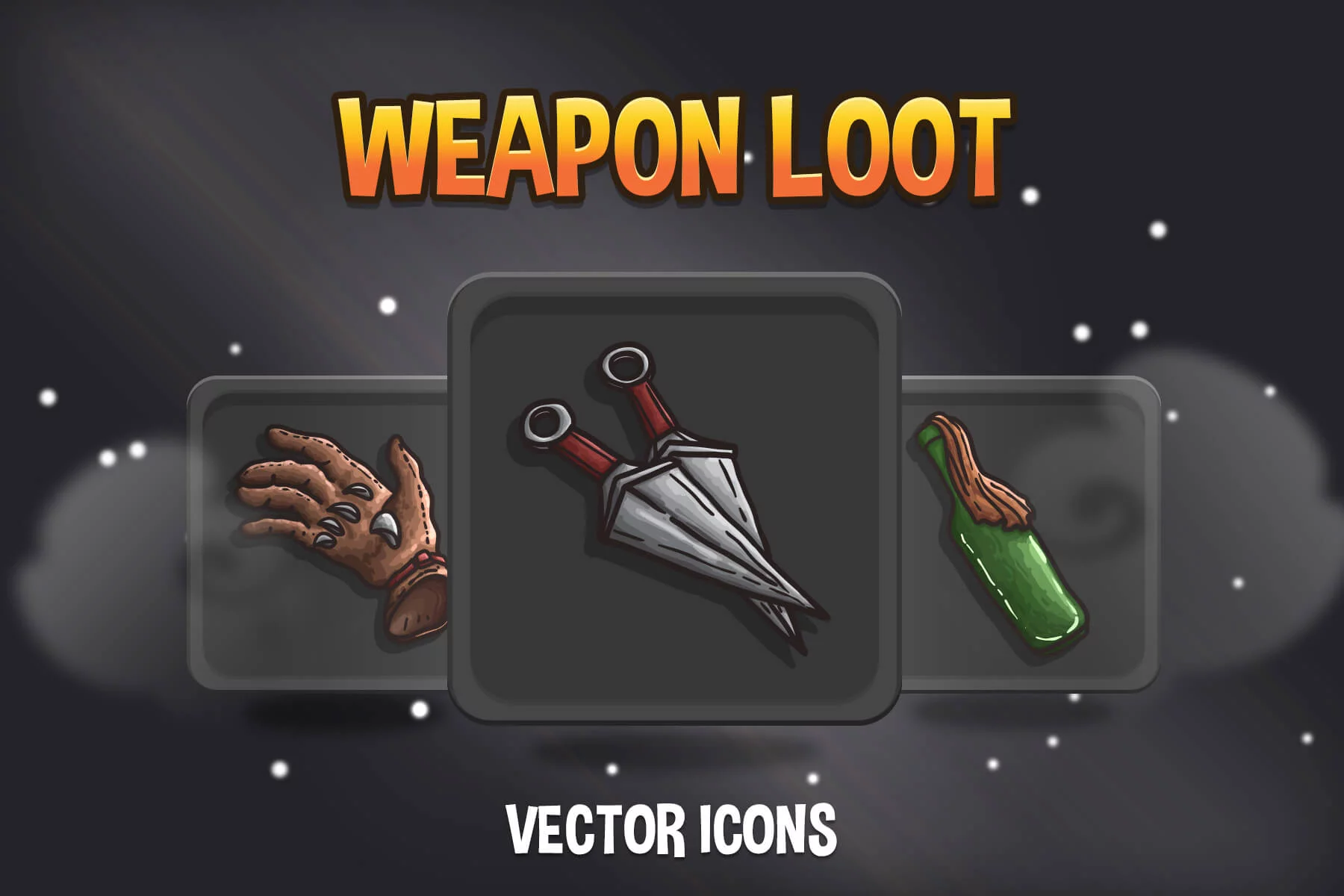 48 Weapon Loot RPG Icon Pack