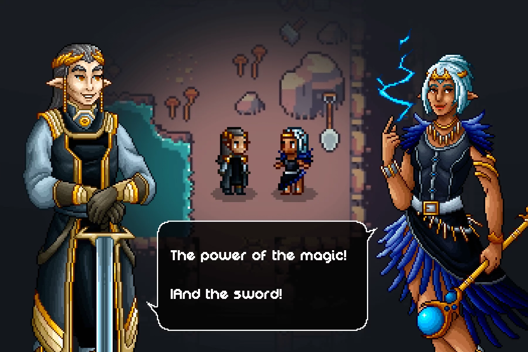 Halfling Characters Pixel Art