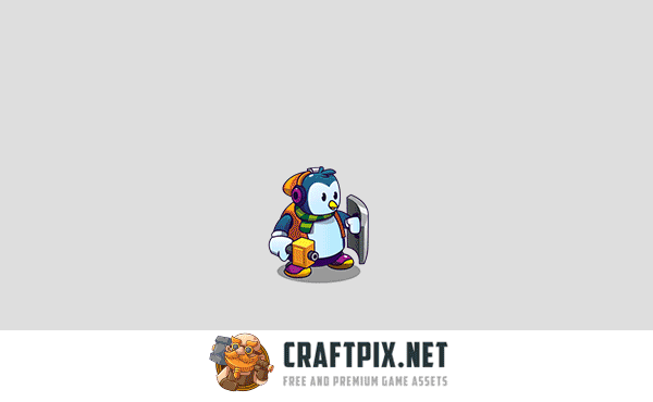 Cartoon Penguins Character Sprite Pack