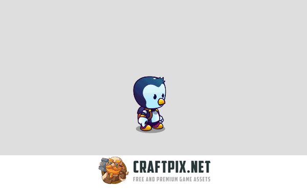 Cartoon Penguins Character Sprite Pack