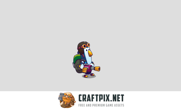 Cartoon Penguins Character Sprite Pack