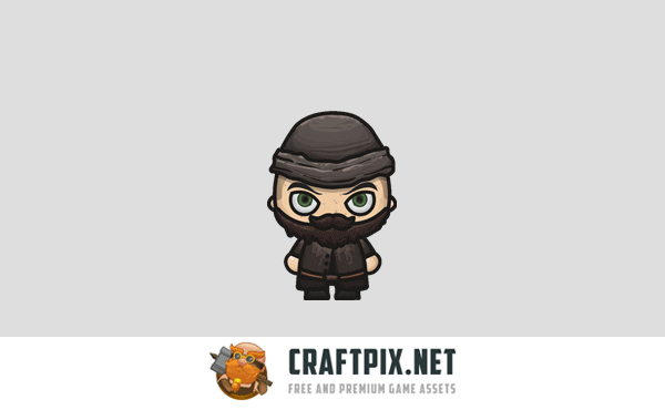 Winter 4-Direction NPC Character Sprites