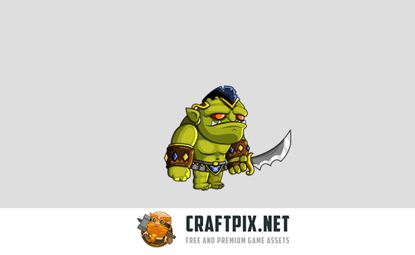 2D Fantasy Orcs Character Sprite