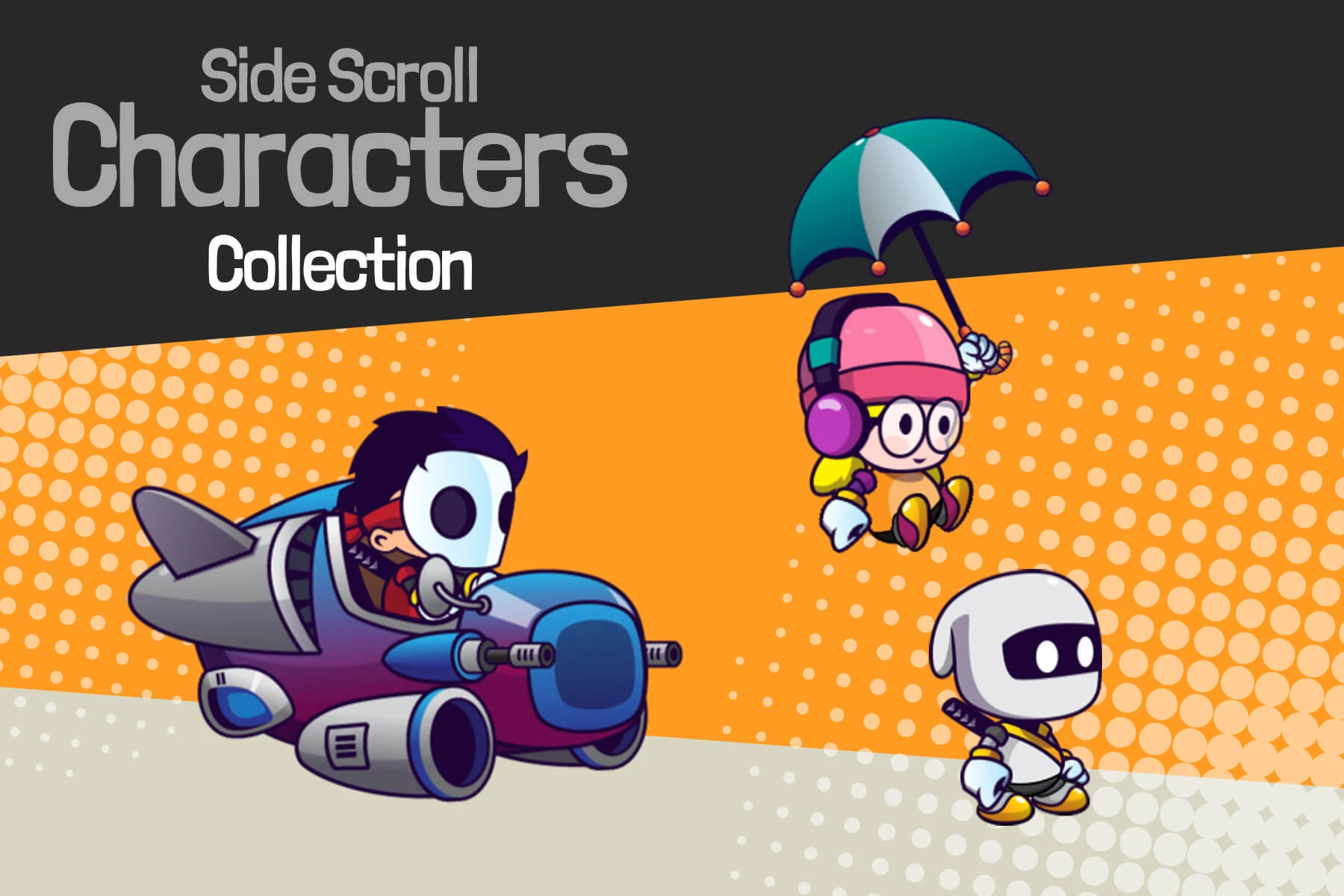 Animated Cartoon Characters for Platformer