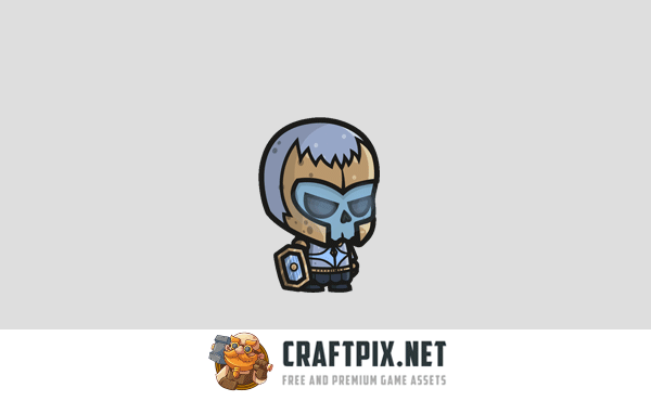 Chibi Ghost Knight Character Sprites