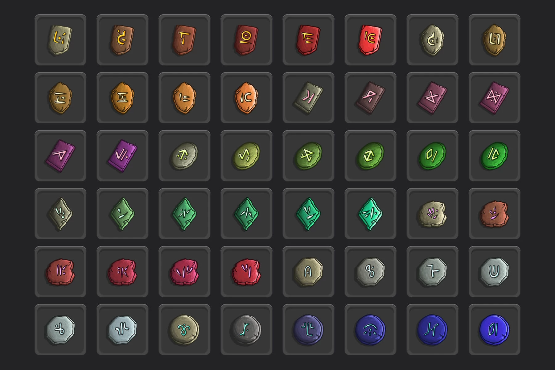 Magic Rune RPG Icons