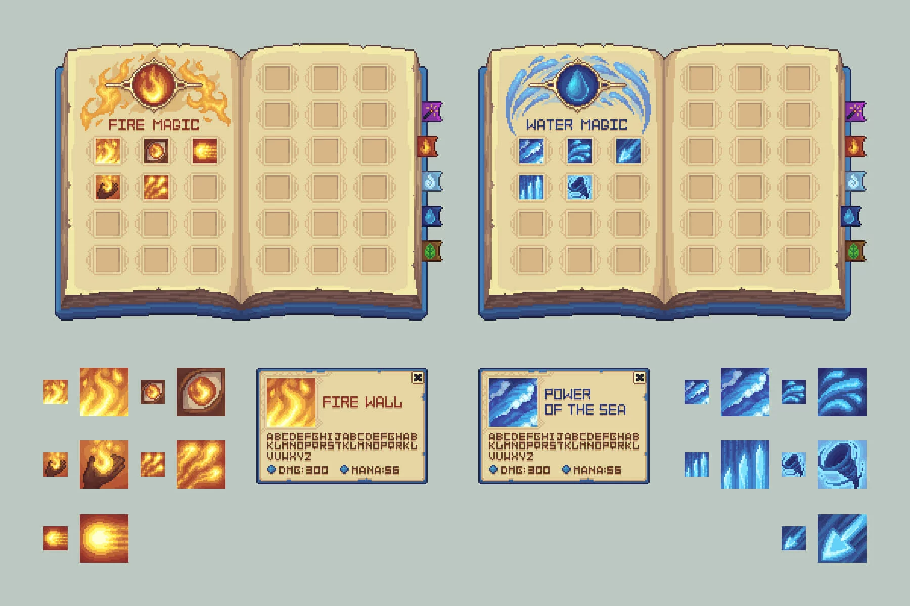 Animated Magic Book Pixel Art Asset Pack