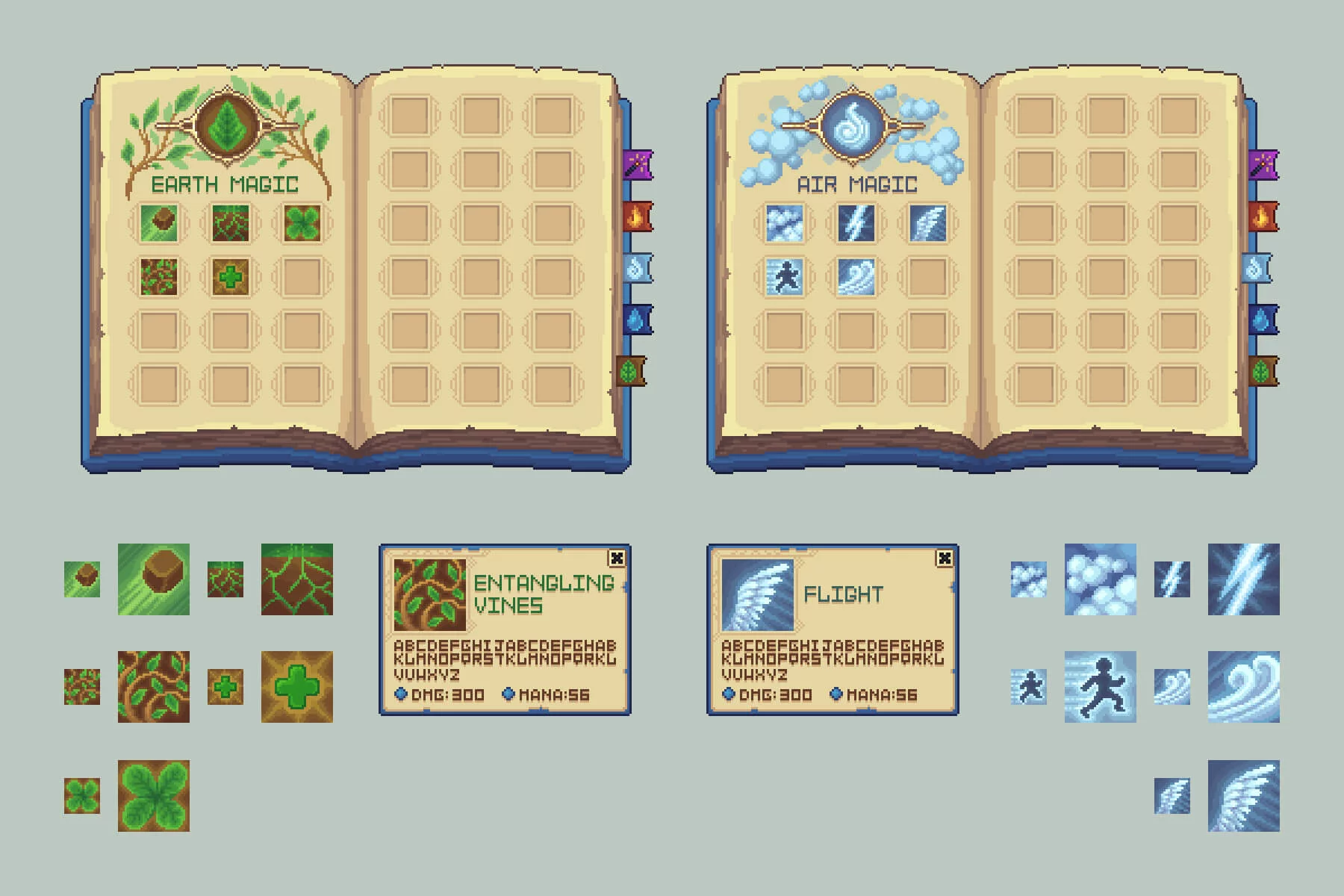 Animated Magic Book Pixel Art Asset Pack