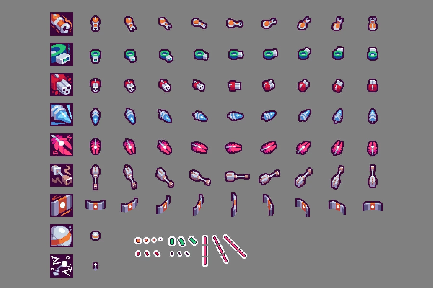 Roguelike Shoot ’em up Pixel Art Game Kit