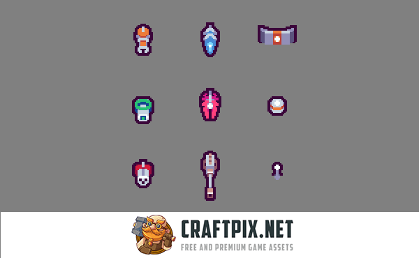 Roguelike Shoot ’em up Pixel Art Game Kit