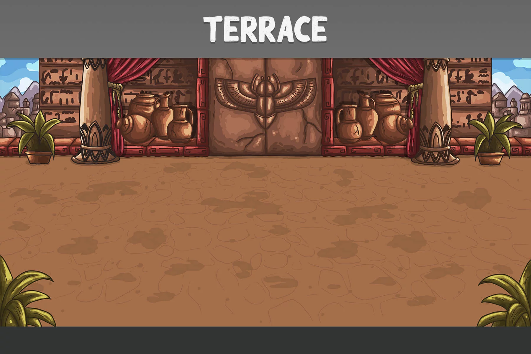 Horizontal Egypt Battle Backgrounds
