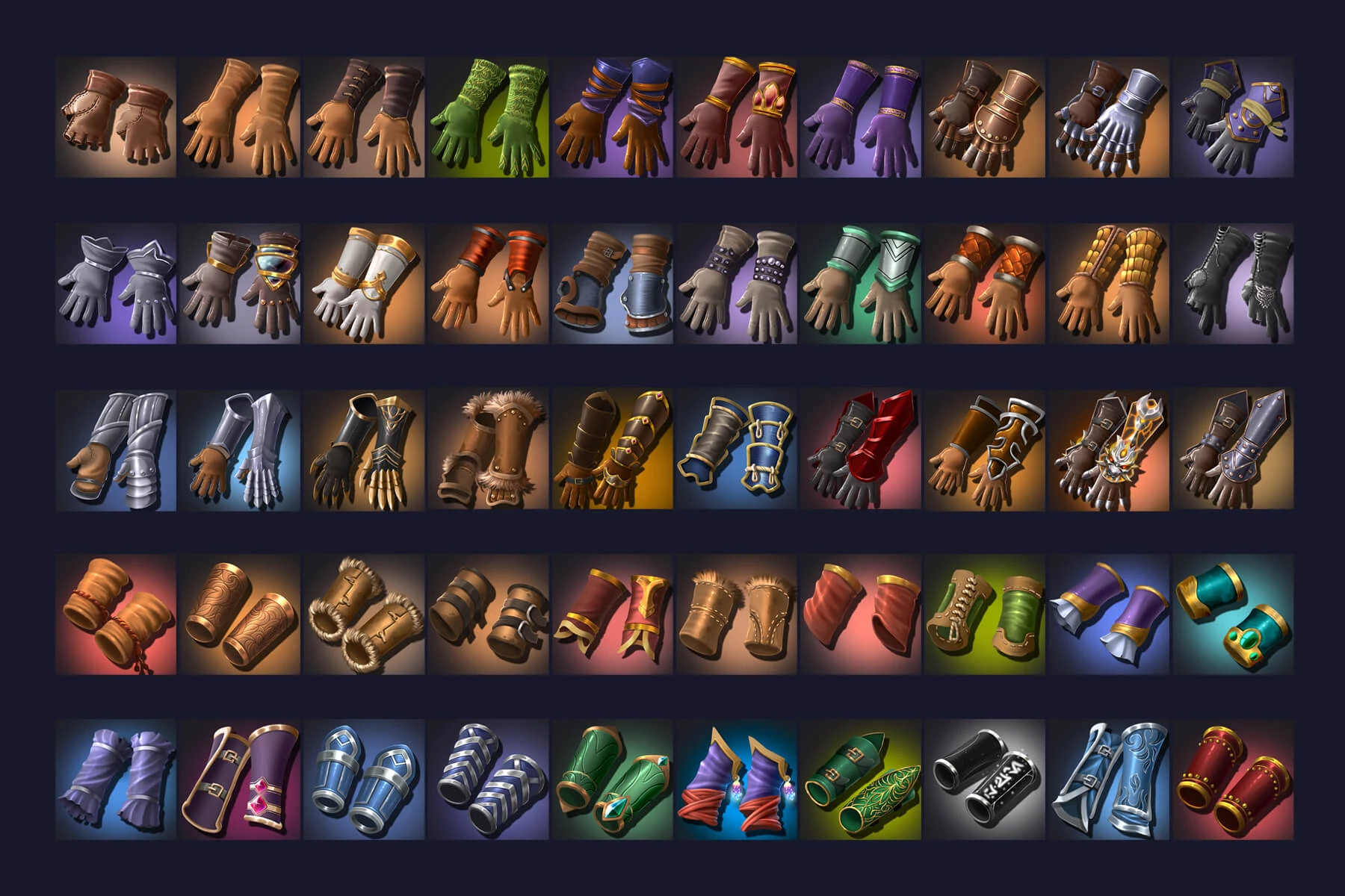 50 RPG Glove Icons