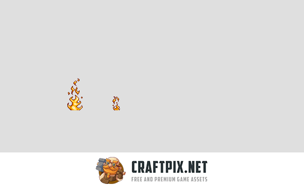 Fire Magic Effects Pixel Art