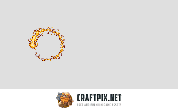 Fire Magic Effects Pixel Art