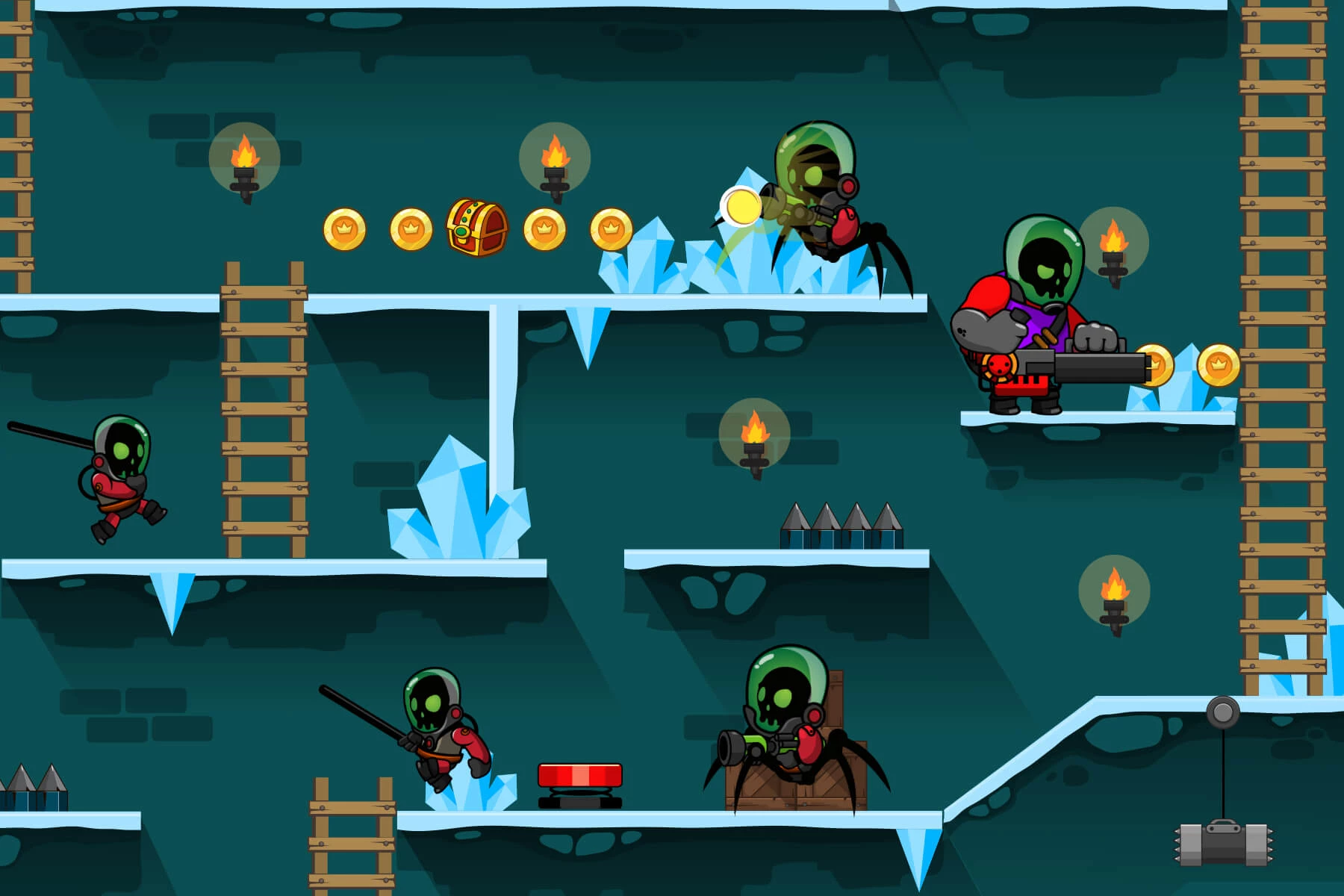3 Enemy Character Sprite Set