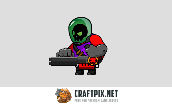 3 Enemy Character Sprite Set