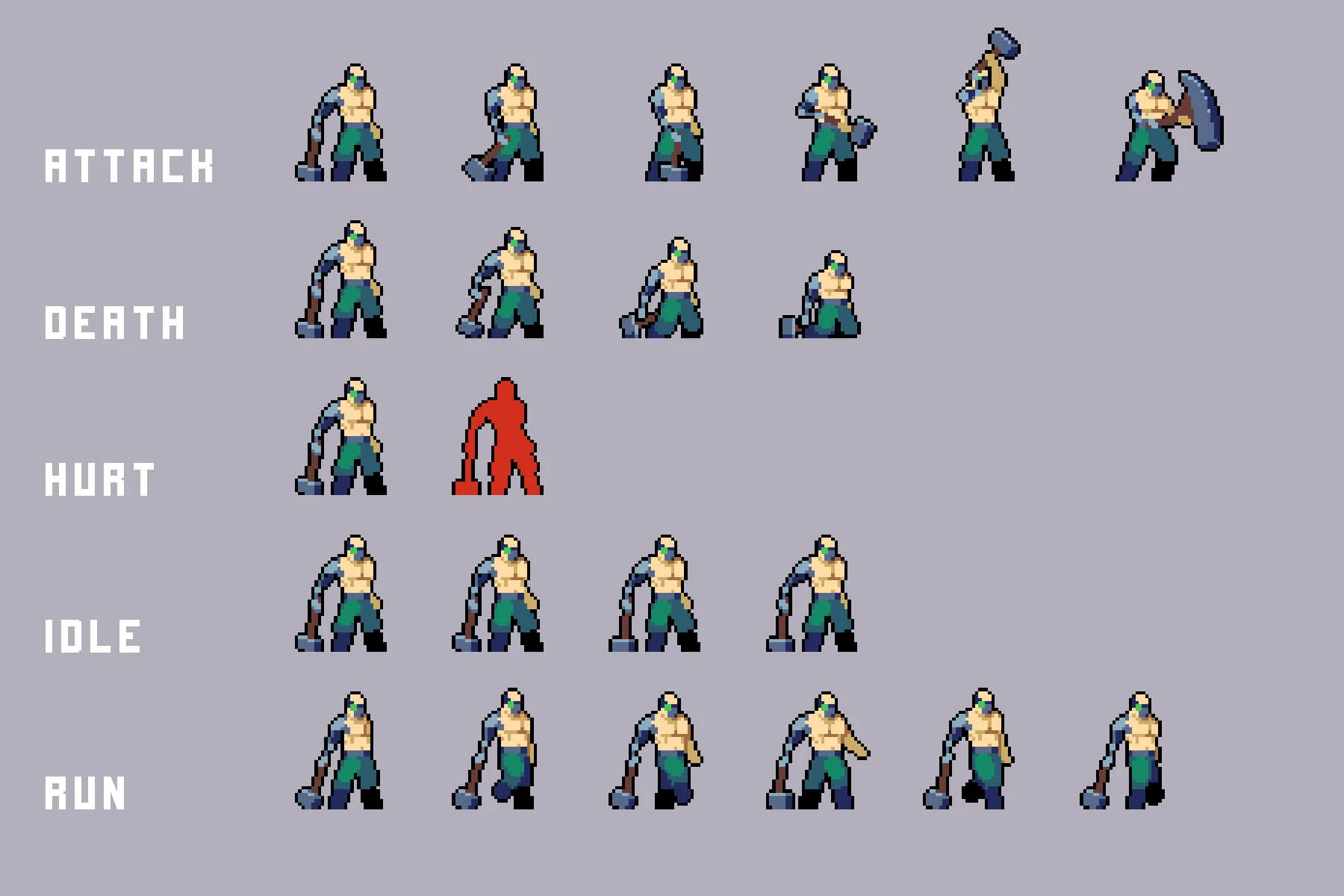 Residential Area Enemies Pixel Art Pack