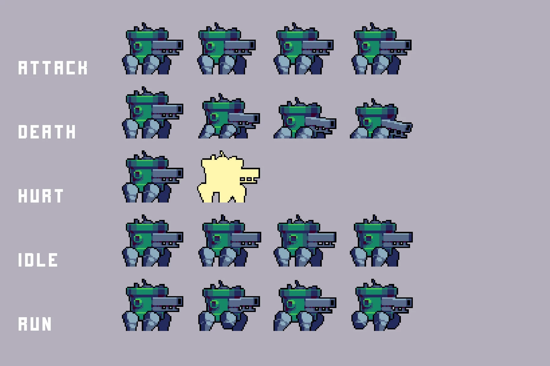 Residential Area Enemies Pixel Art Pack