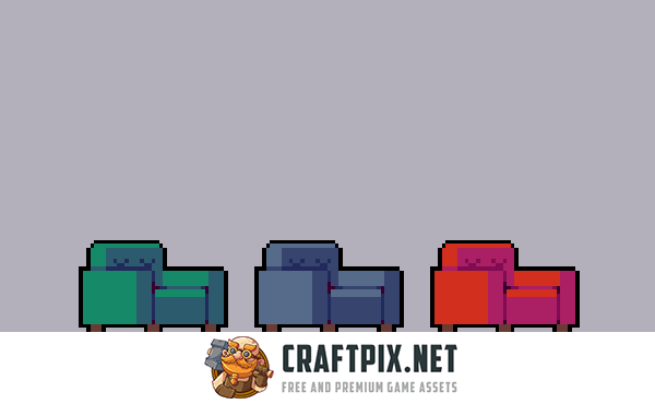 Pixel Art Bar & Cafe Interior Tileset for Cyberpunk