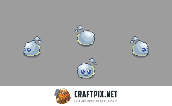 Slime Boss Pixel Art 2D Sprite for Roguelike Games