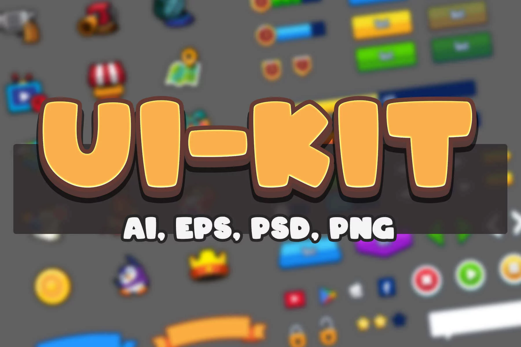 Cartoon UI Elements Mini Kit