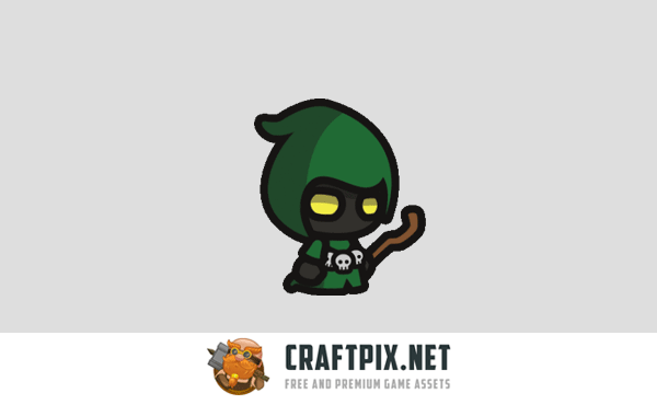 Wizard Tiny Style 2D Character Sprites