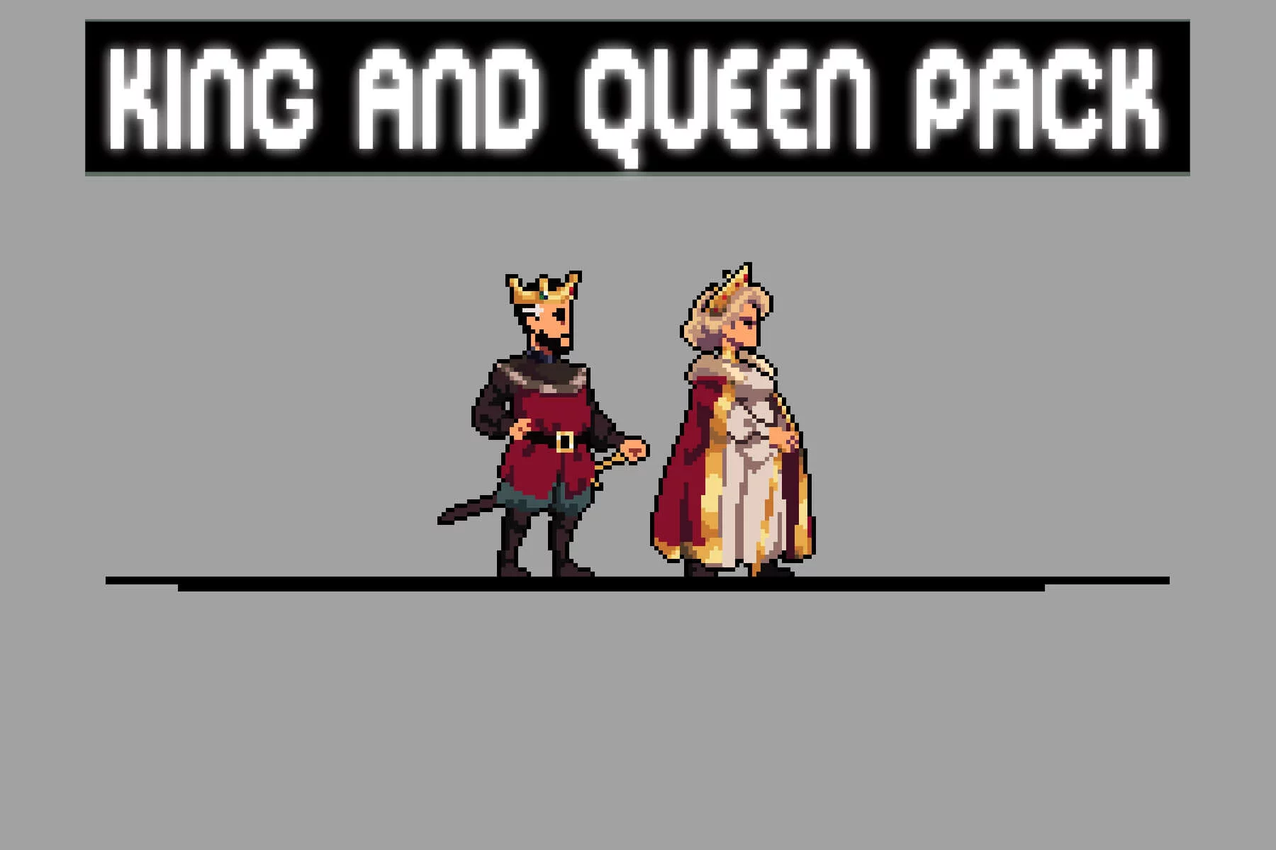 King and Queen Pixel Art Character Sprite Pack