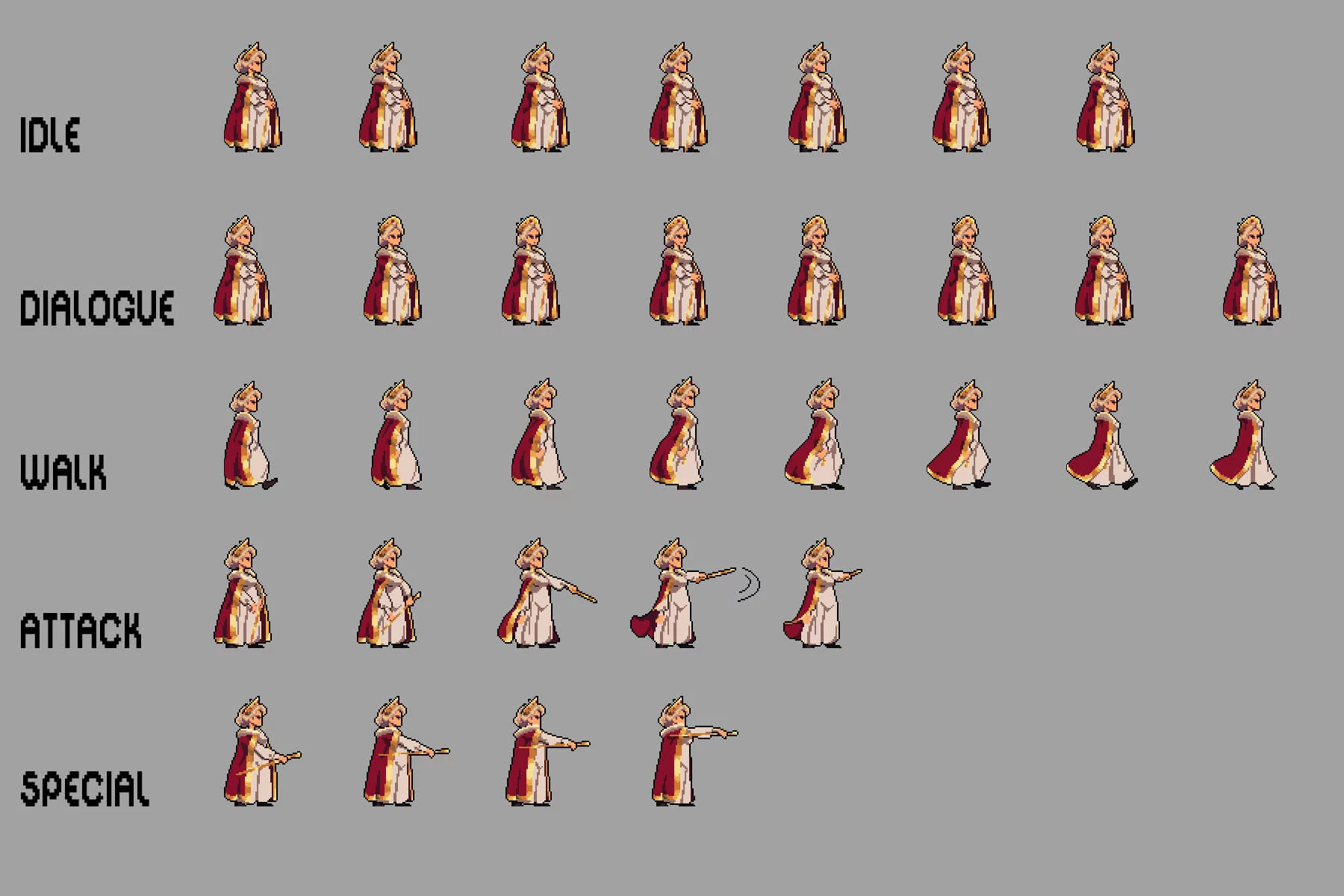 King and Queen Pixel Art Character Sprite Pack
