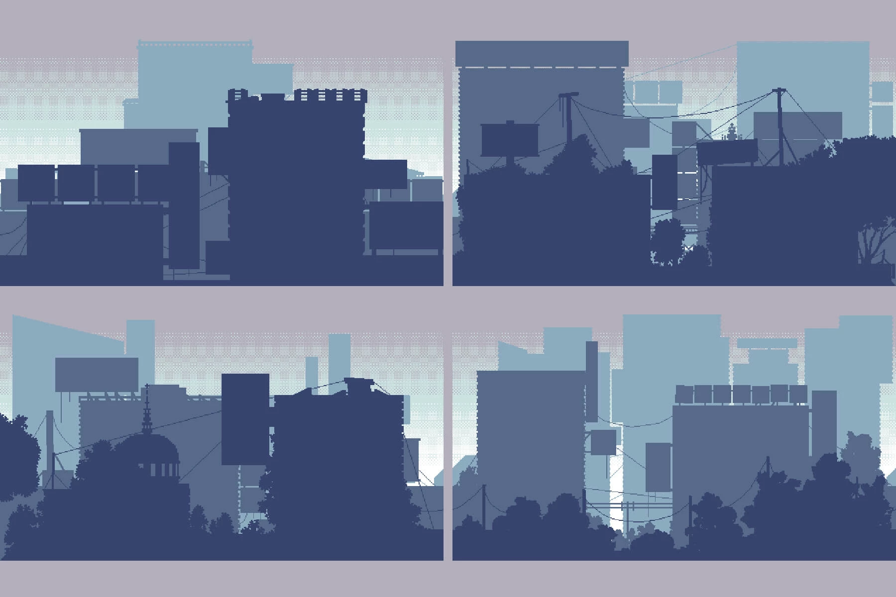 Scrolling City Backgrounds Pixel Art