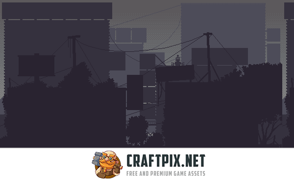 Scrolling City Backgrounds Pixel Art