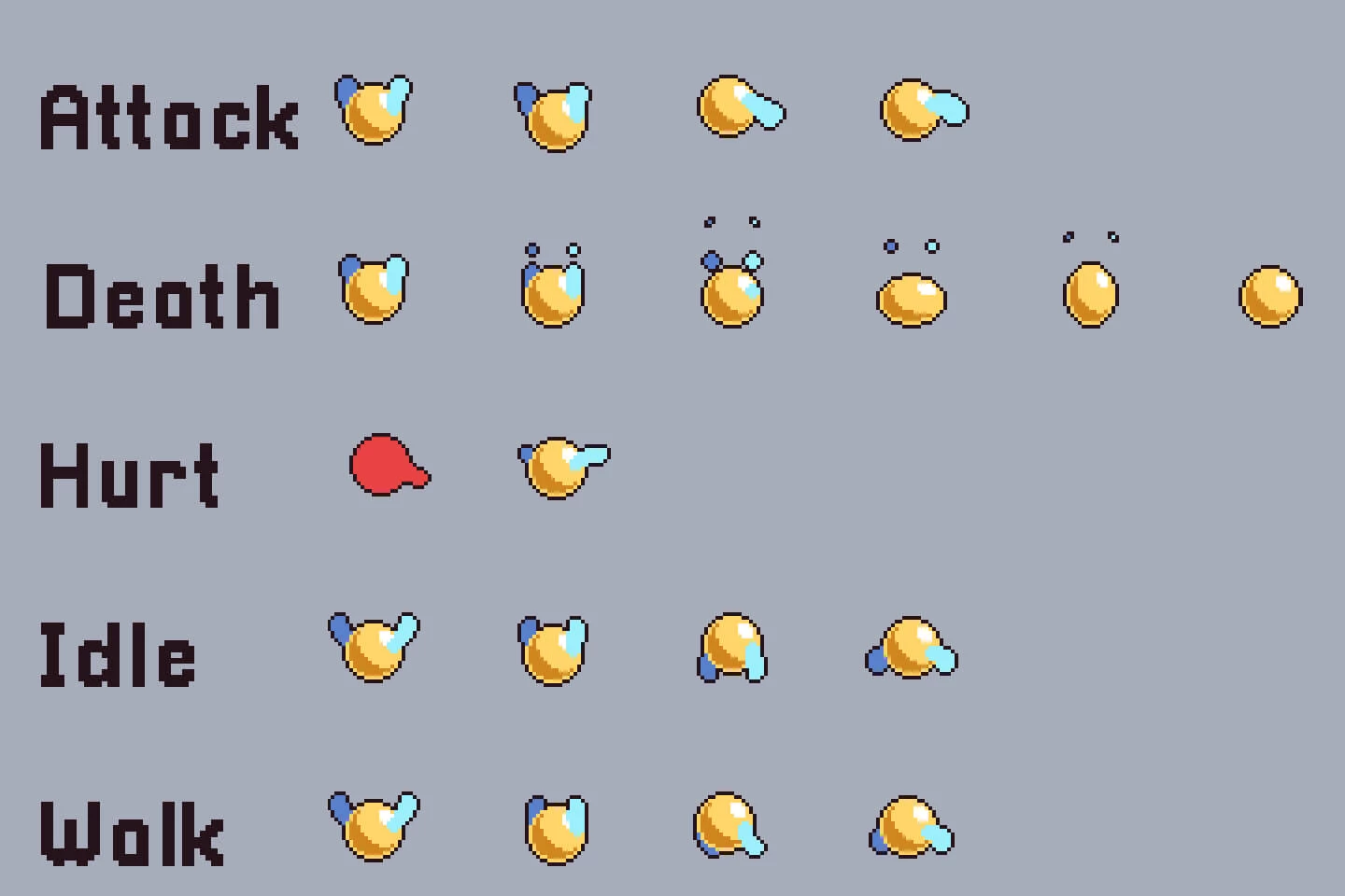 Underground Mine Character Spritesheets Pixel Art