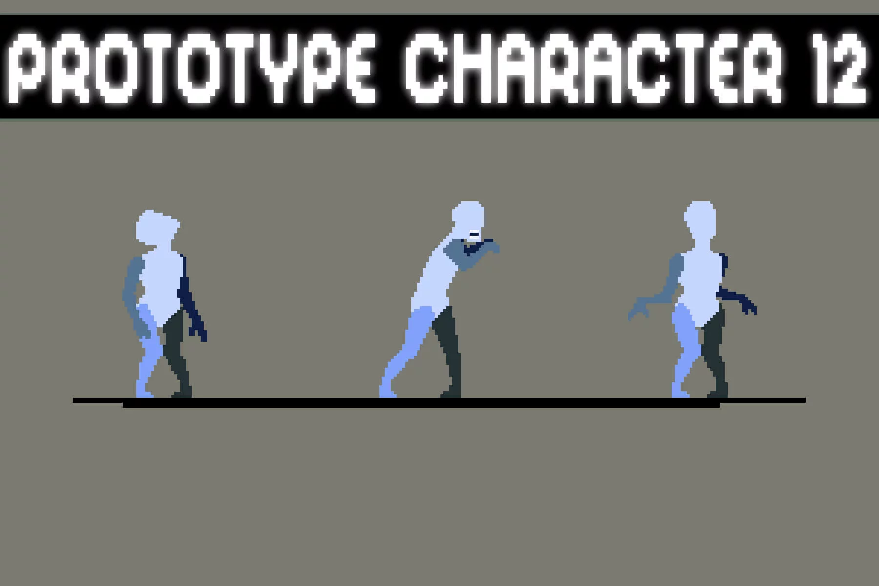 Prototype Zombie Sprite Sheet Pixel Art Pack