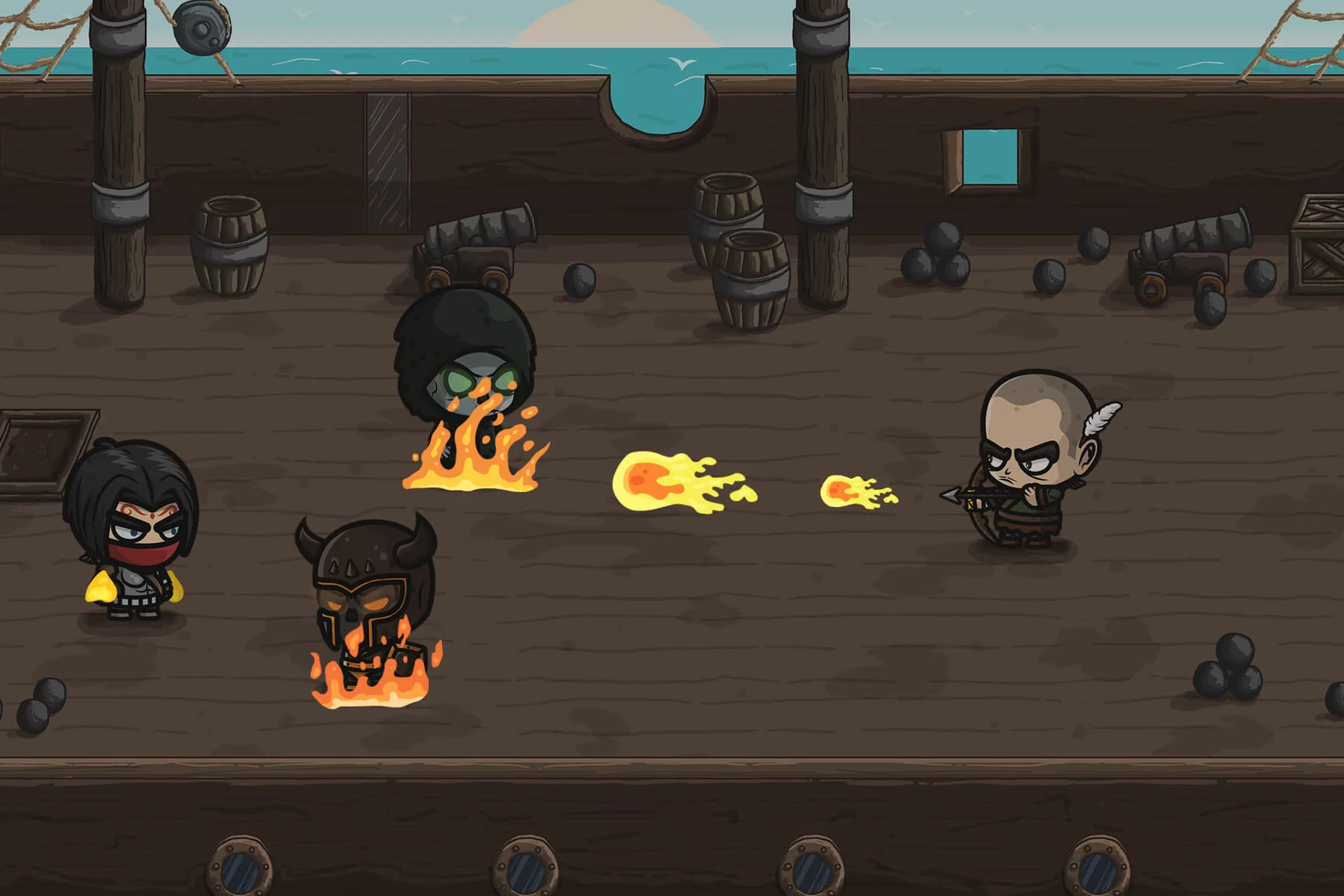 Cartoon Fire Flame Animation Sprite Set